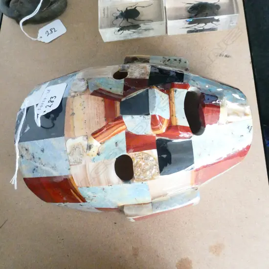MAYAN MASK STONE INLAY H. 200MM