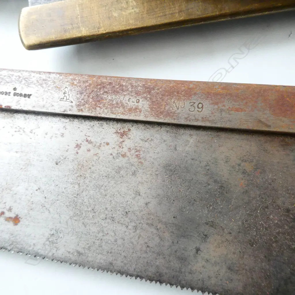 4 VINTAGE MITRE SAWS 2 BRASS BACKED 2 STEEL Image 1++