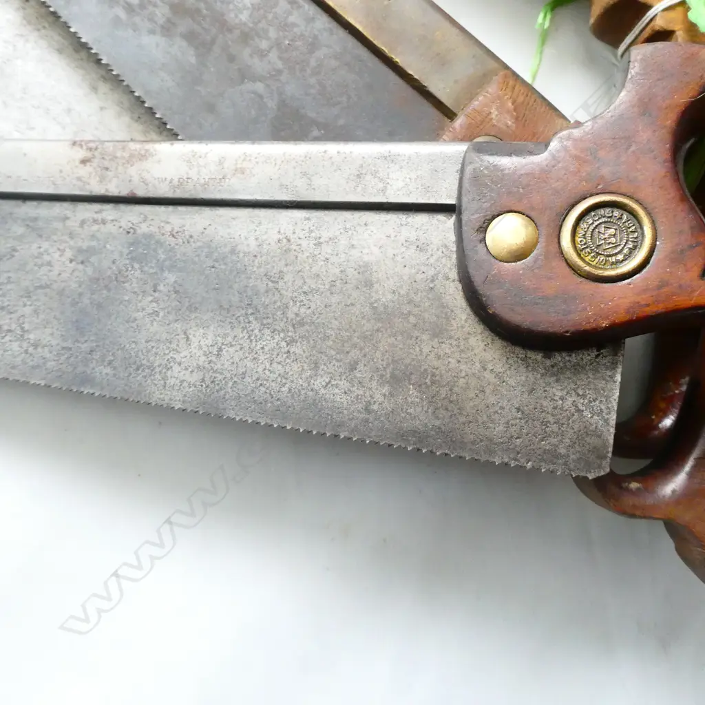 4 VINTAGE MITRE SAWS 2 BRASS BACKED 2 STEEL Image 1++