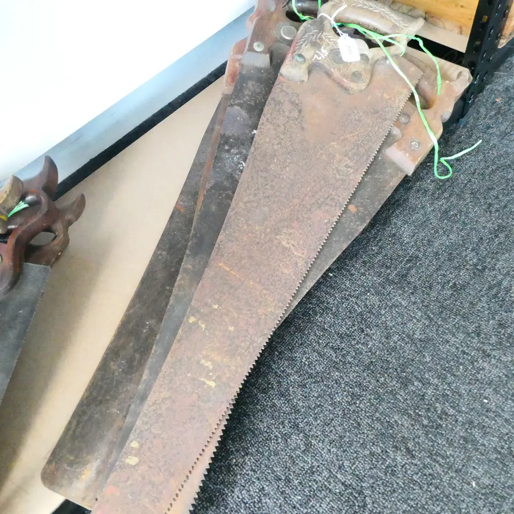 6 OLD WOOD SAWS LONGEST 730mm Image 1++