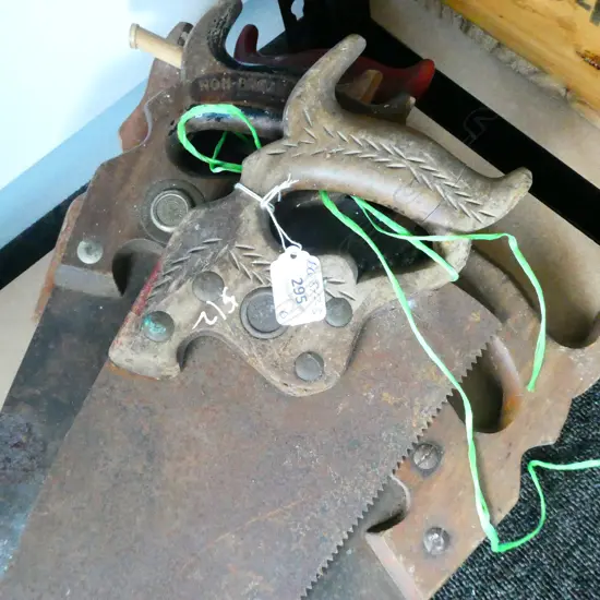 6 OLD WOOD SAWS LONGEST 730mm