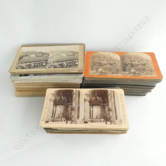 LG LOT OF STEREOSCOPIC POST CARDS (10 from NZ)
