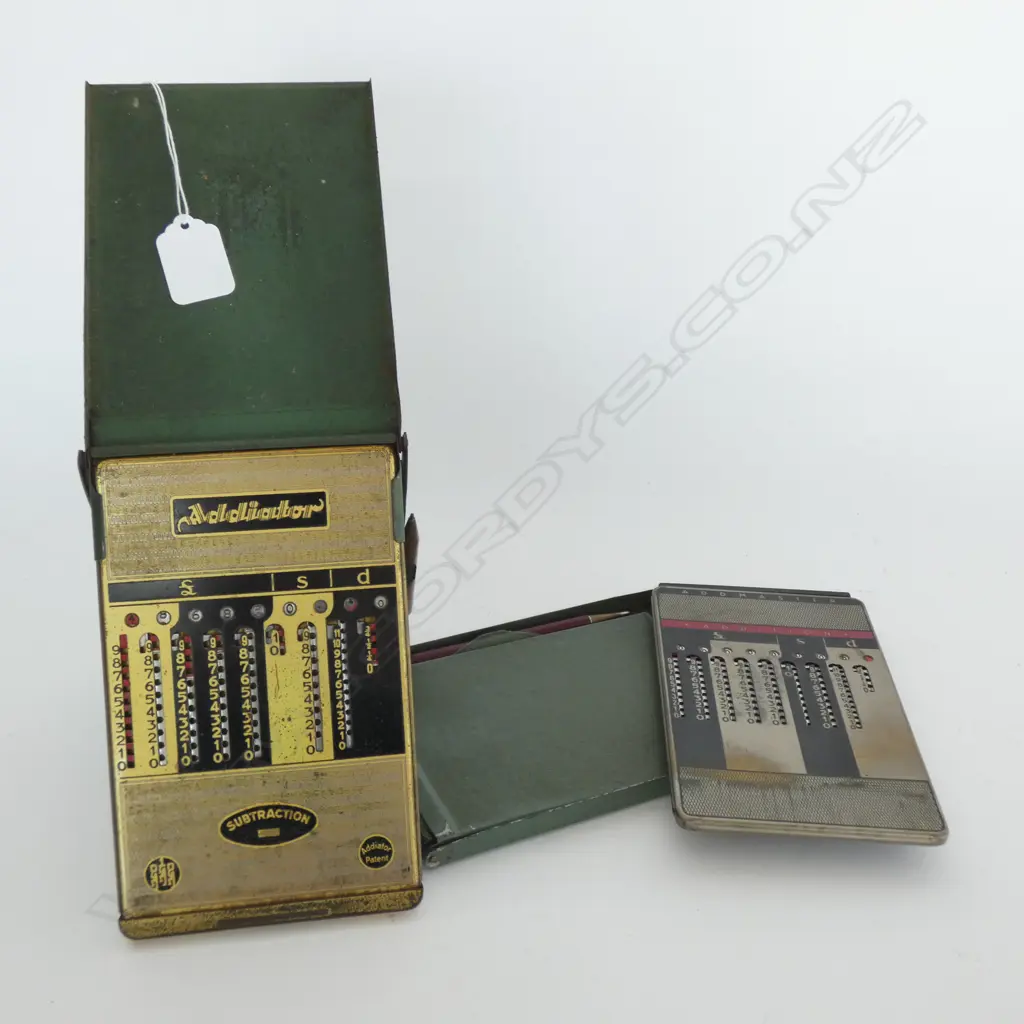 VINTAGE ADDIATOR AND ADDMASTER ADDING MACHINES Image 1++