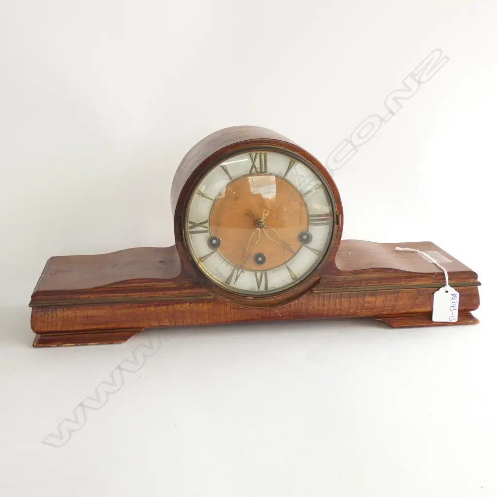 1950S GERMAN MANTLE CLOCK W340 Image 1++