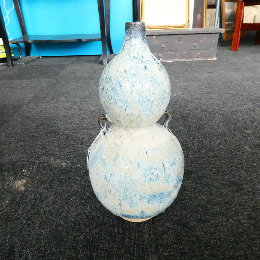 ORIENTAL DOUBLE GOURD FORM VASE H. 340MM Image 1++
