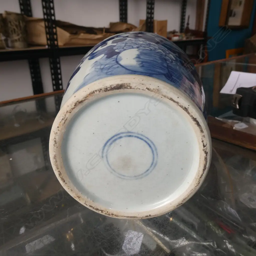 CHINESE B/W VASE H. 280MM Image 1++
