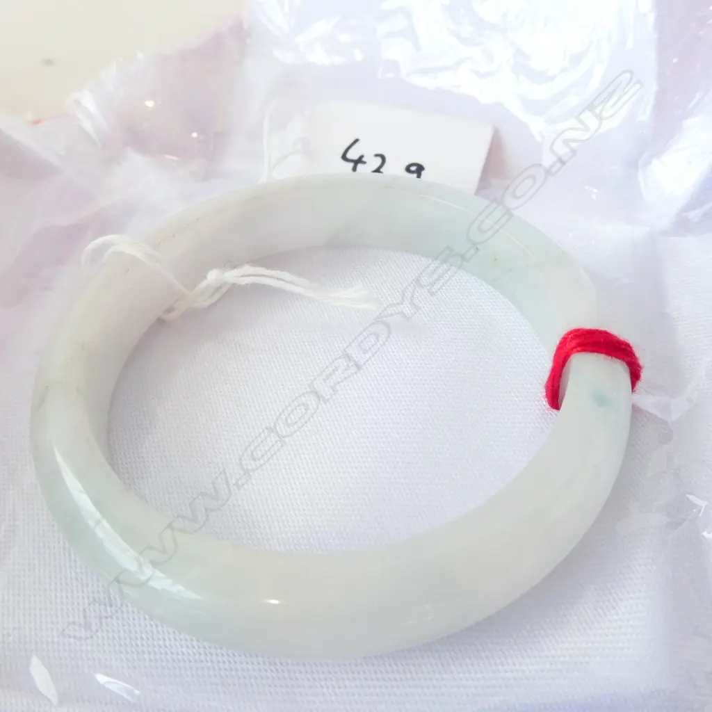 JADEITE BANGLE PALE TONE  SOME CRACKS Image 1++