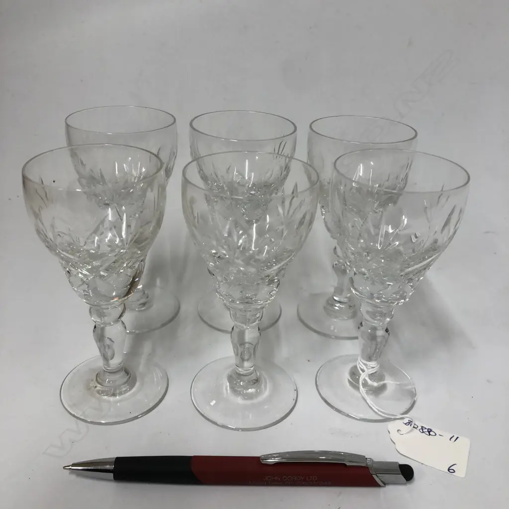 SET 6 CRYSTAL GLASSES Image 1++