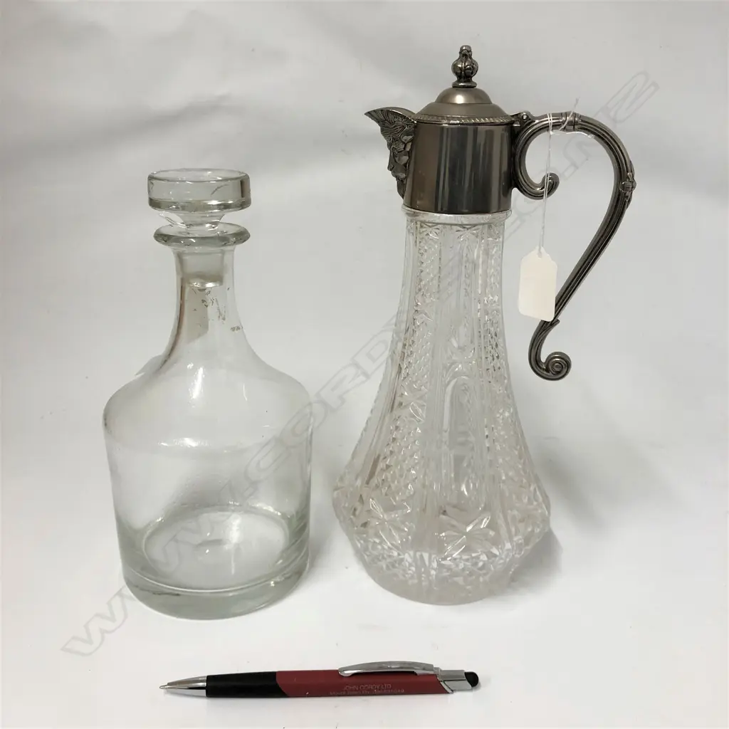 S/PLATE GLASS DECANTER & GLASS DECANTER Image 1++