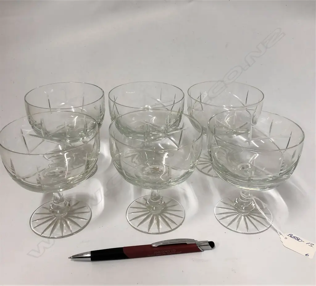 SET 6 CRYSTAL SWEET DISHES Image 1++