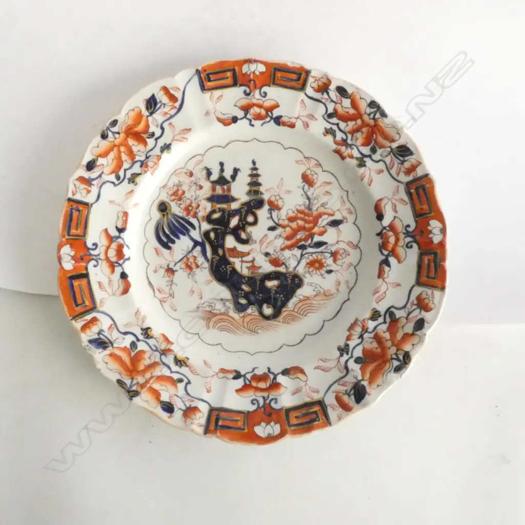 19thC MASONS IRONSTONE PLATE 260MM DIA Image 1++