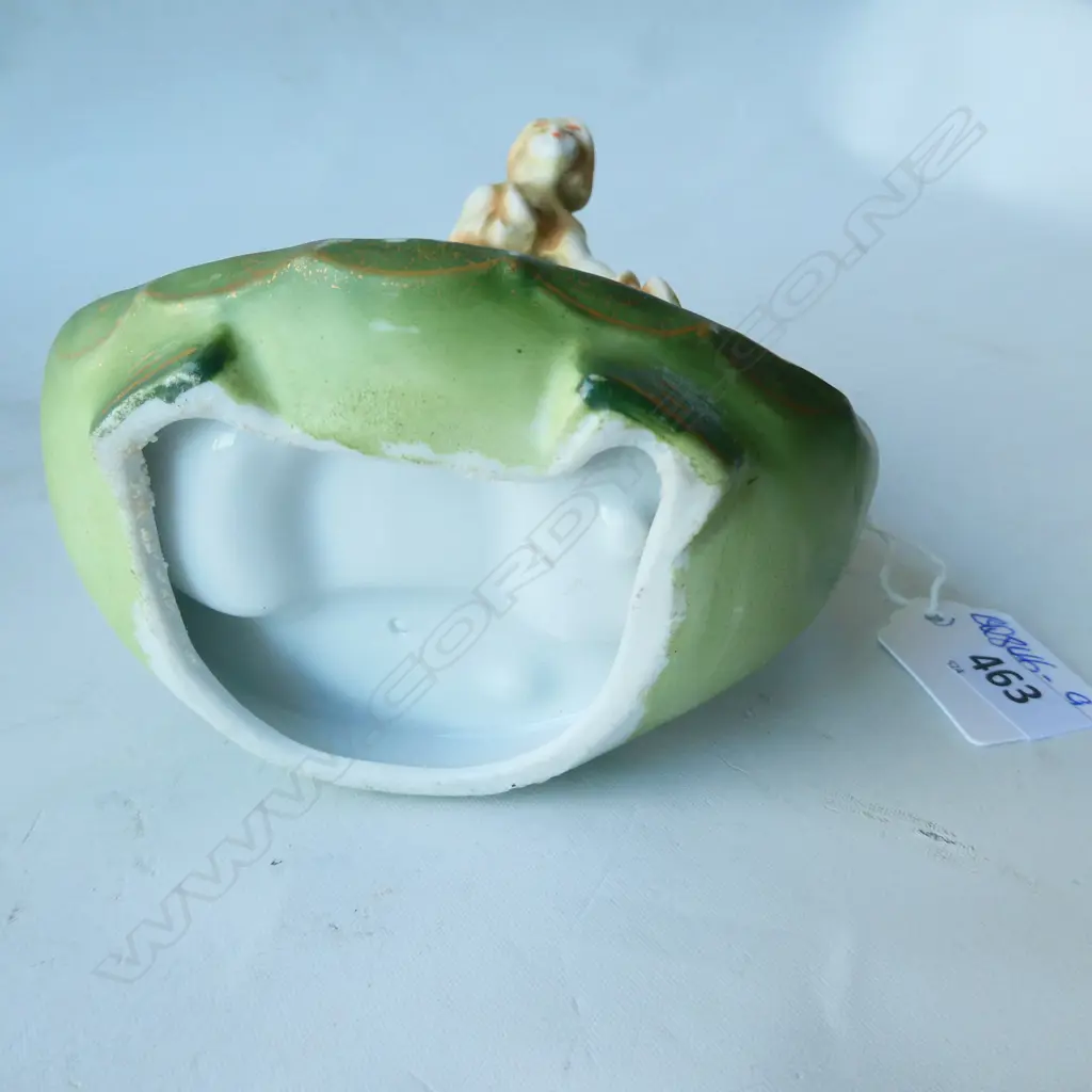 EDWARDIAN BISQUE ART NOUVEAU FIGURED VASE H.125MM Image 1++