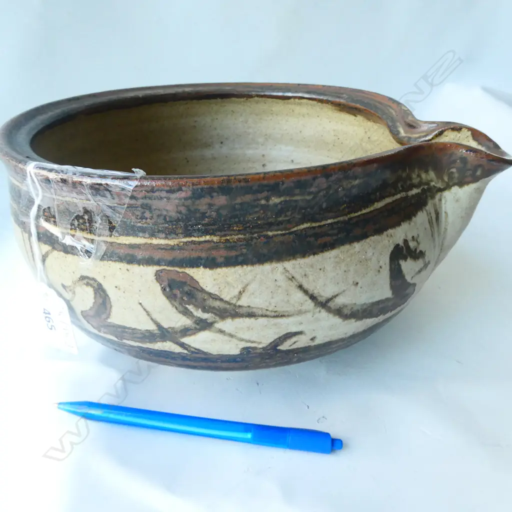LARGE RAY ROGER’S BOWL IMPRESSED MARK D260MM X 280MM H135MM Image 1++