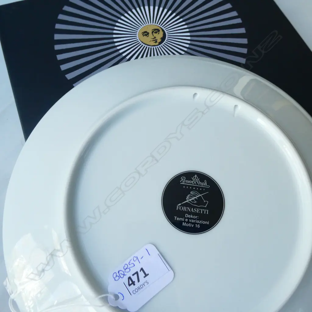 FORNASETTI PLATE IN BOX - FACE NECKLACE Image 1++
