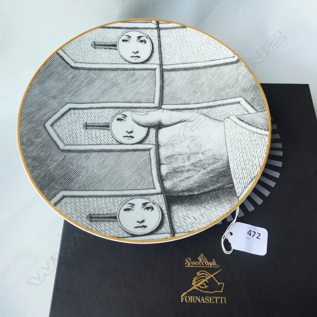 FORNASETTI PLATE IN BOX - FACE BUTTONS Image 1++