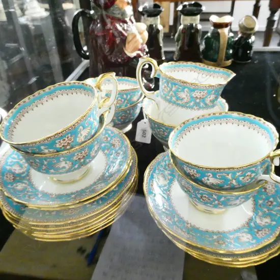20 PCE CROWN STAFFORDSHIRE 'ELLESMERE' TEA SET
