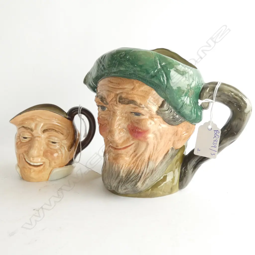 2 R/DOULTON CHARACTER JUGS AULD MAC & FARMER JOHN Image 1++