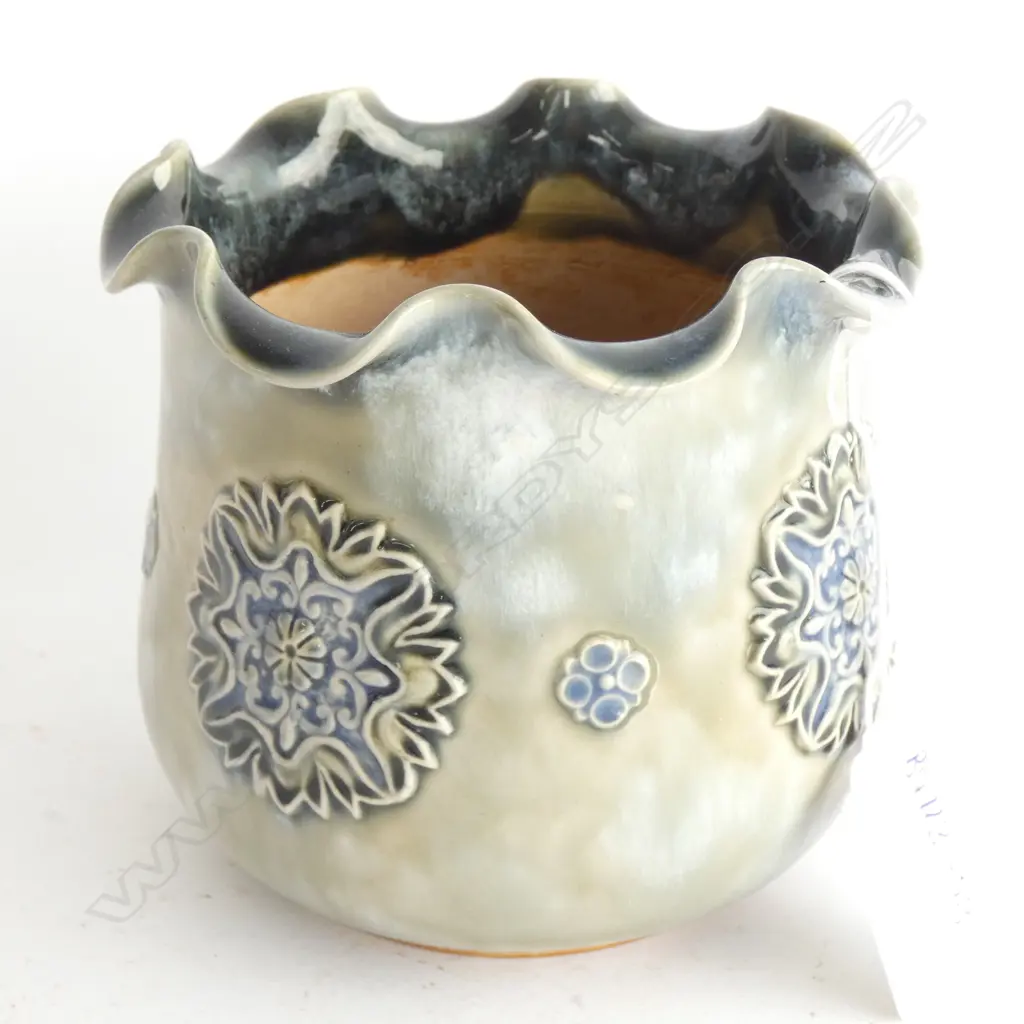 [19715] SMALL DOULTON STONEWARE POT  D 115 H100 Image 1++