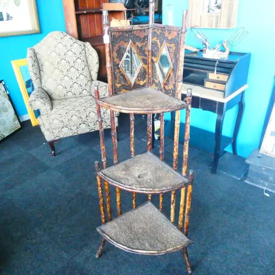 VICTORIAN BAMBOO WHAT NOT H. 1555MM