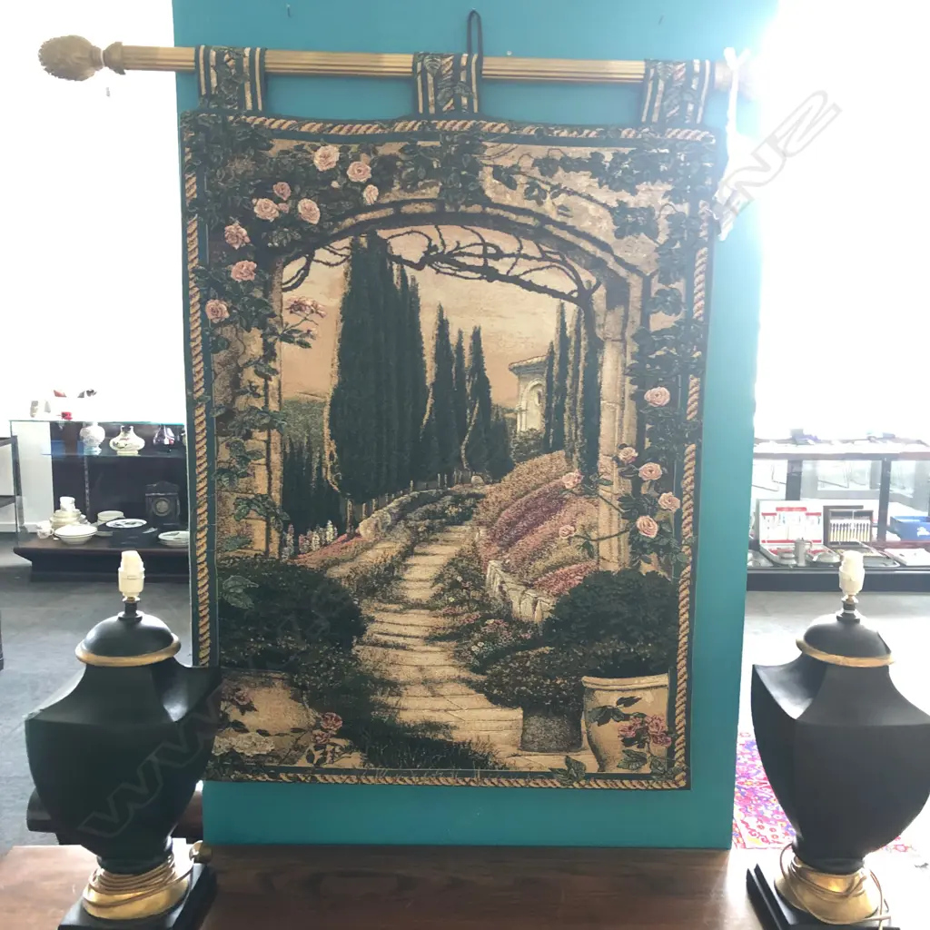 ITALIAN SCENE TAPESTRY 1040 X 800MM Image 1++