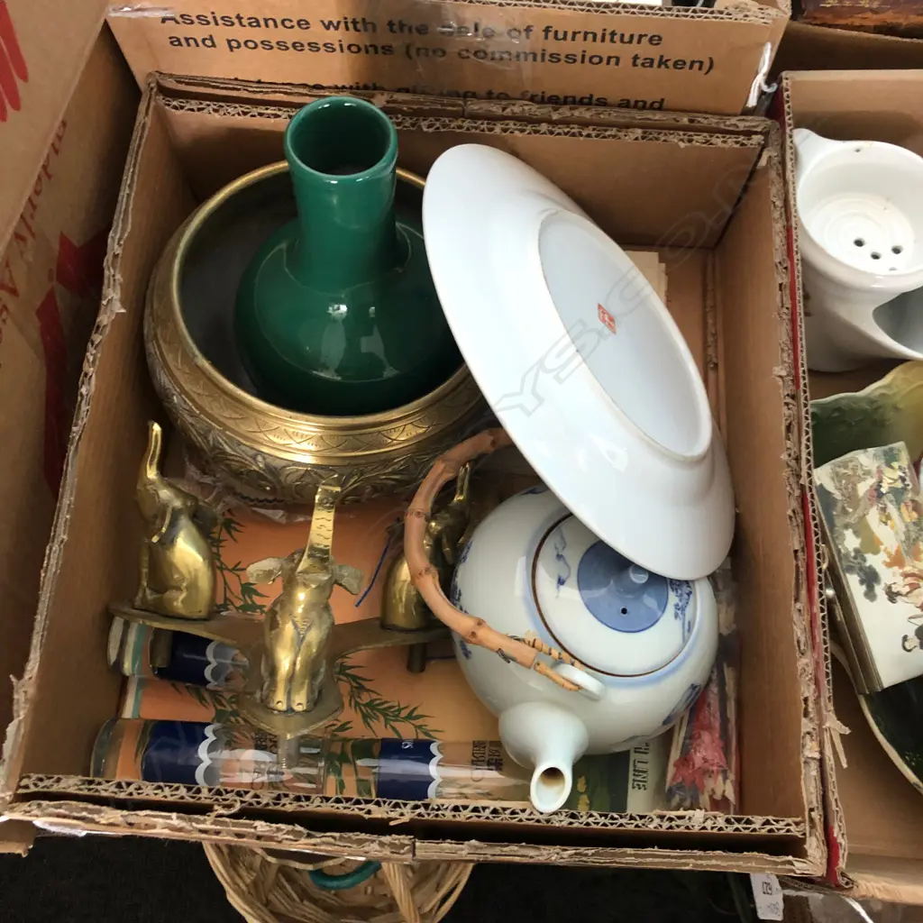 BOX LOT ASST. ORIENTAL PCES  Image 1++
