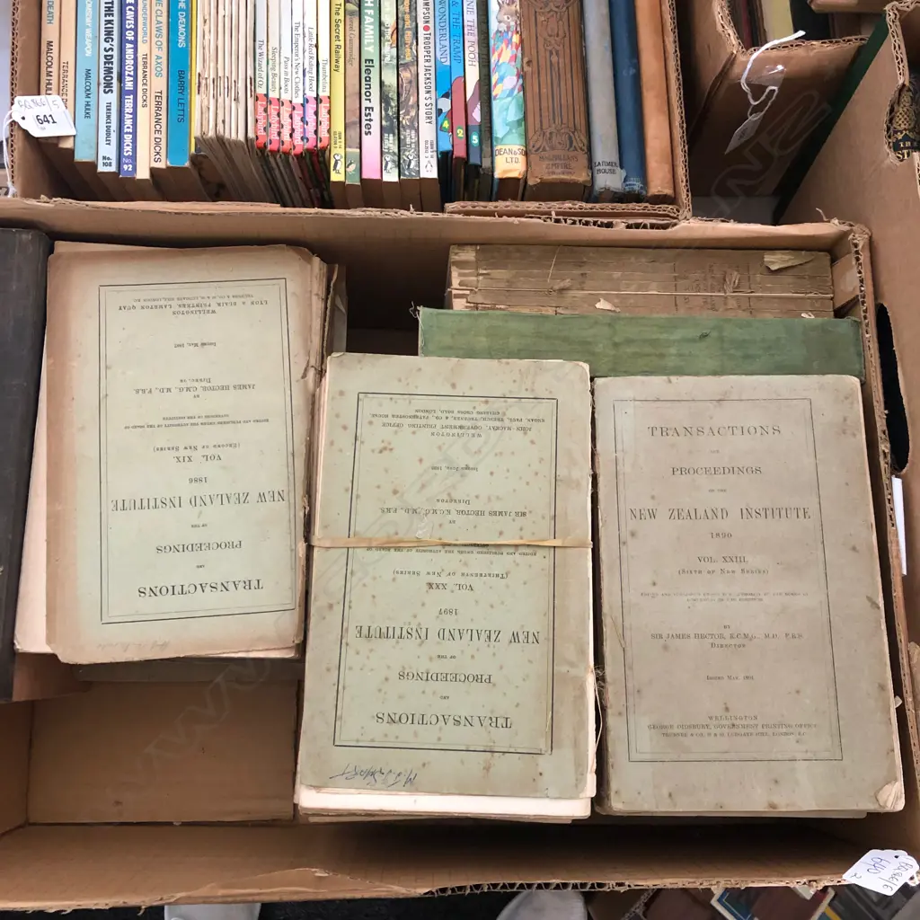 2 BOXES OF NZ INSTITUTE C. 1880 - 1910 C. Image 1++