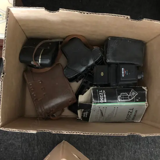 BOX OF CAMERAS 