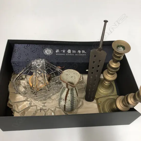 ASST LOT. STEEL MOULD/SLICE.PR BRASS CANDLESTICKS...