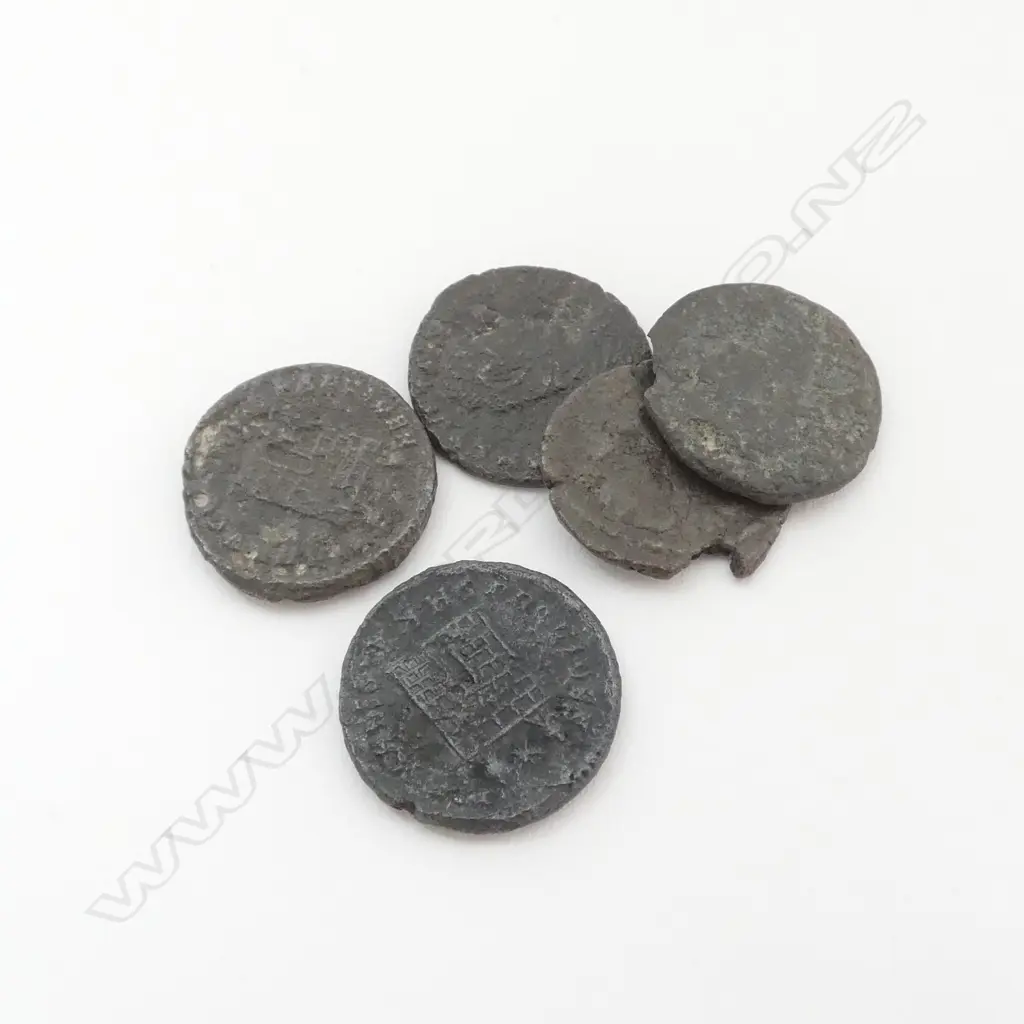 ROMAN COINS, C300 AD, FIVE COINS Image 1++