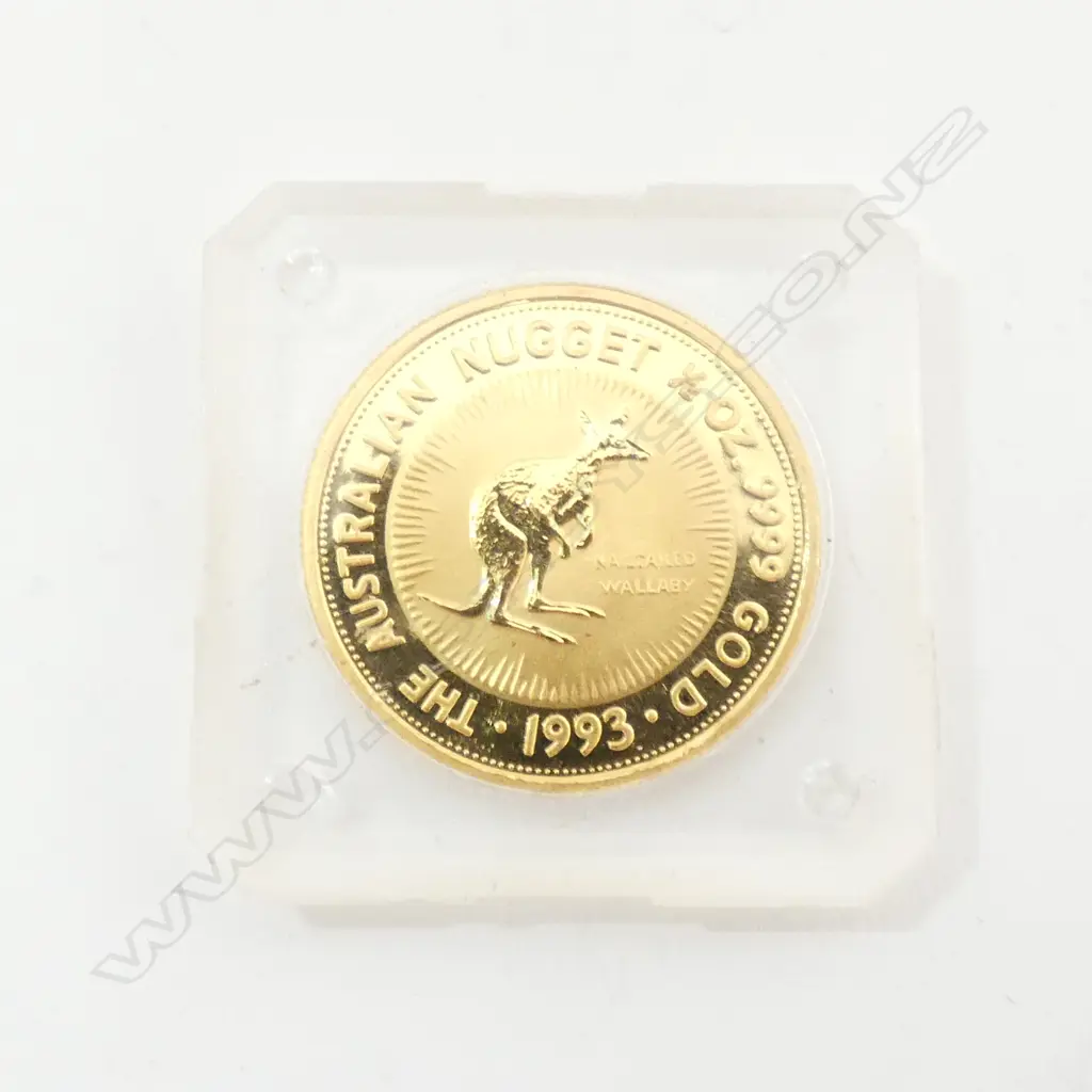 PURE GOLD COIN, 1/2 OUNCE, AUSTRALIAN 1993 KANGAROO Image 1++