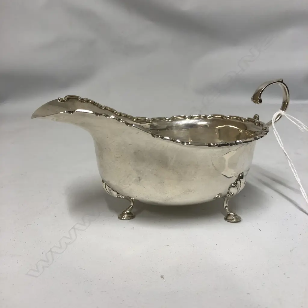 STG SILVER SAUCE BOAT SHEFFIELD 1913 99gms Image 1++