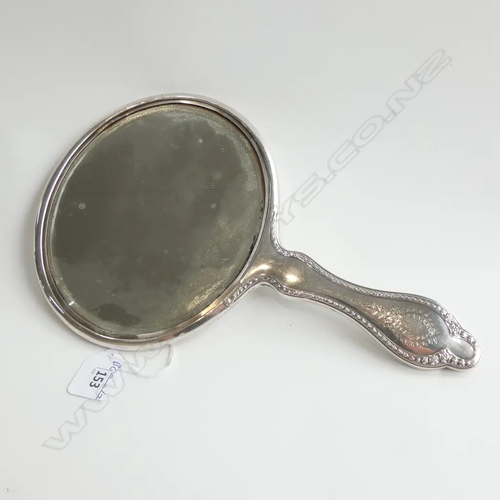 STG SILVER HAND MIRROR CHESTER 1913 L 270 MM MINOR DENTS Image 1++