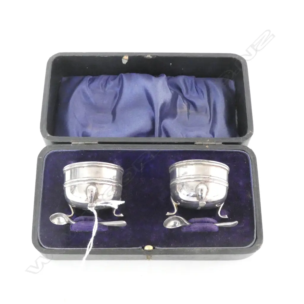 PR STG SILVER SALTS B'HAM 1919 CASED Image 1++