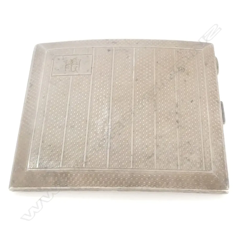 CIGARETTE CASE, STERLING SILVER, BIRM 1902, Image 1++