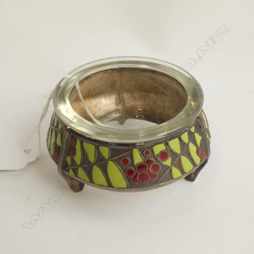 SECESSIONIST & ENAMEL SALT 65MM DIA Image 1++