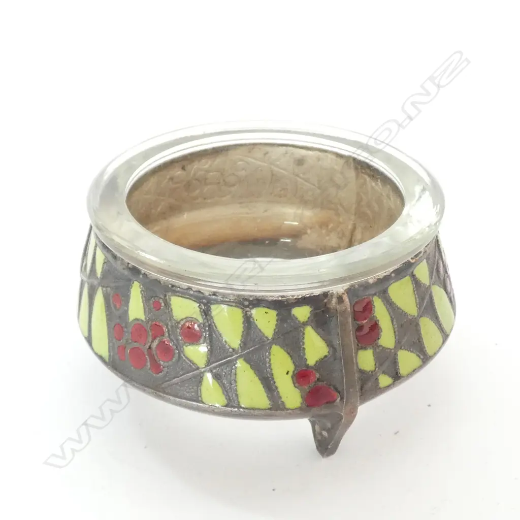 SECESSIONIST & ENAMEL SALT 65MM DIA Image 1++