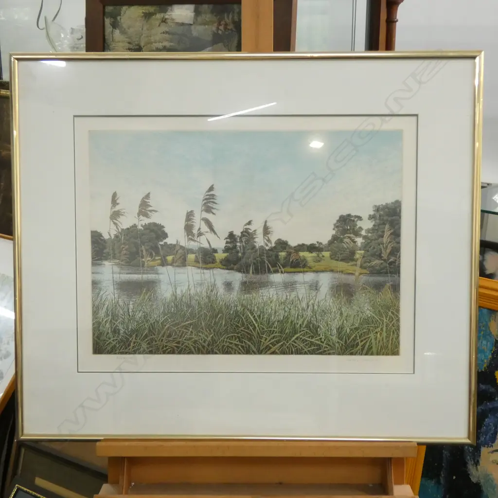 GRAHAM EVERNDEN 'REED WALL' ETCHING 185/350 395 X 550MM Image 1++