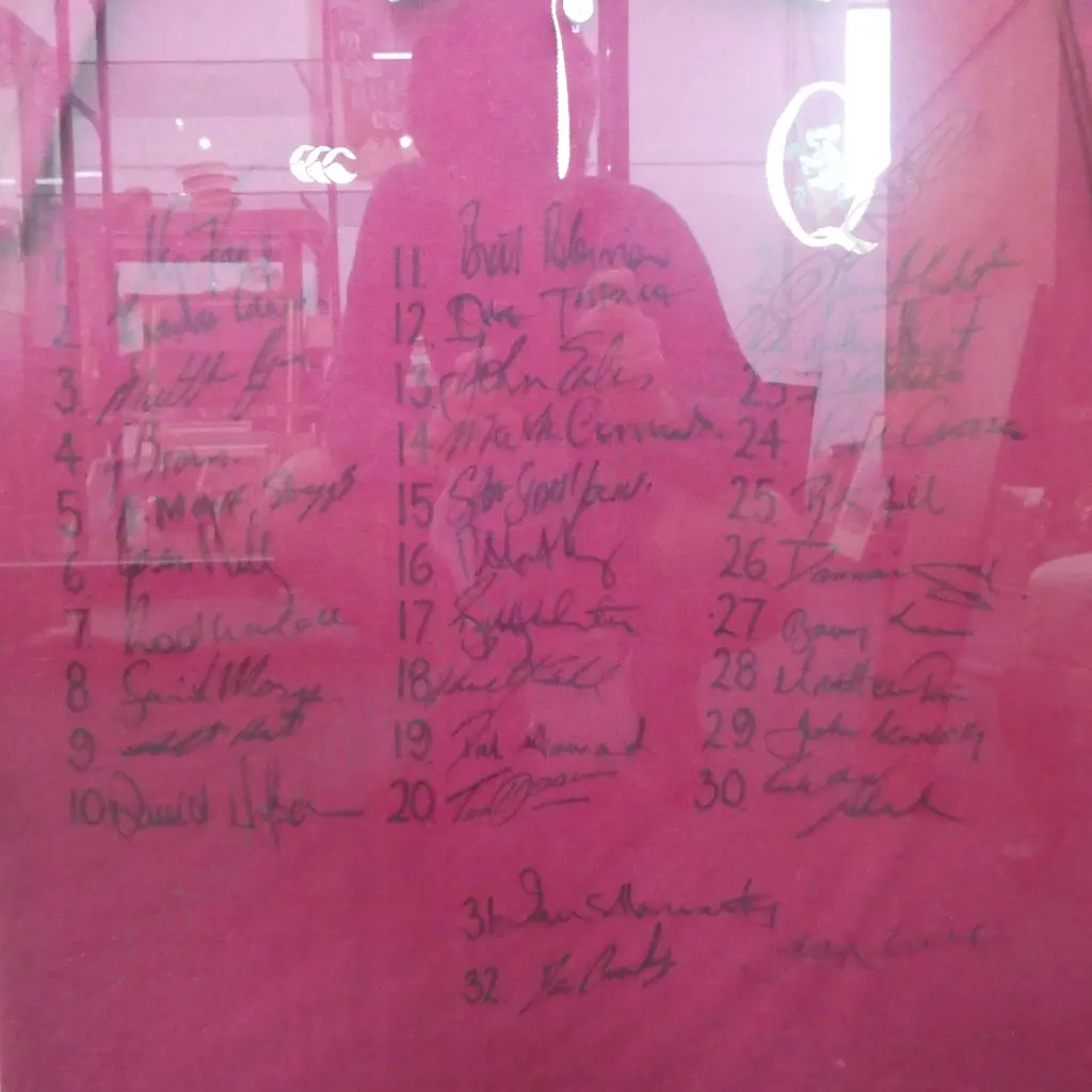 QUEENSLAND MAROONS STATE OF ORIGIN SIGNED JERSEY, FRAMED 860 x760mm Image 1++