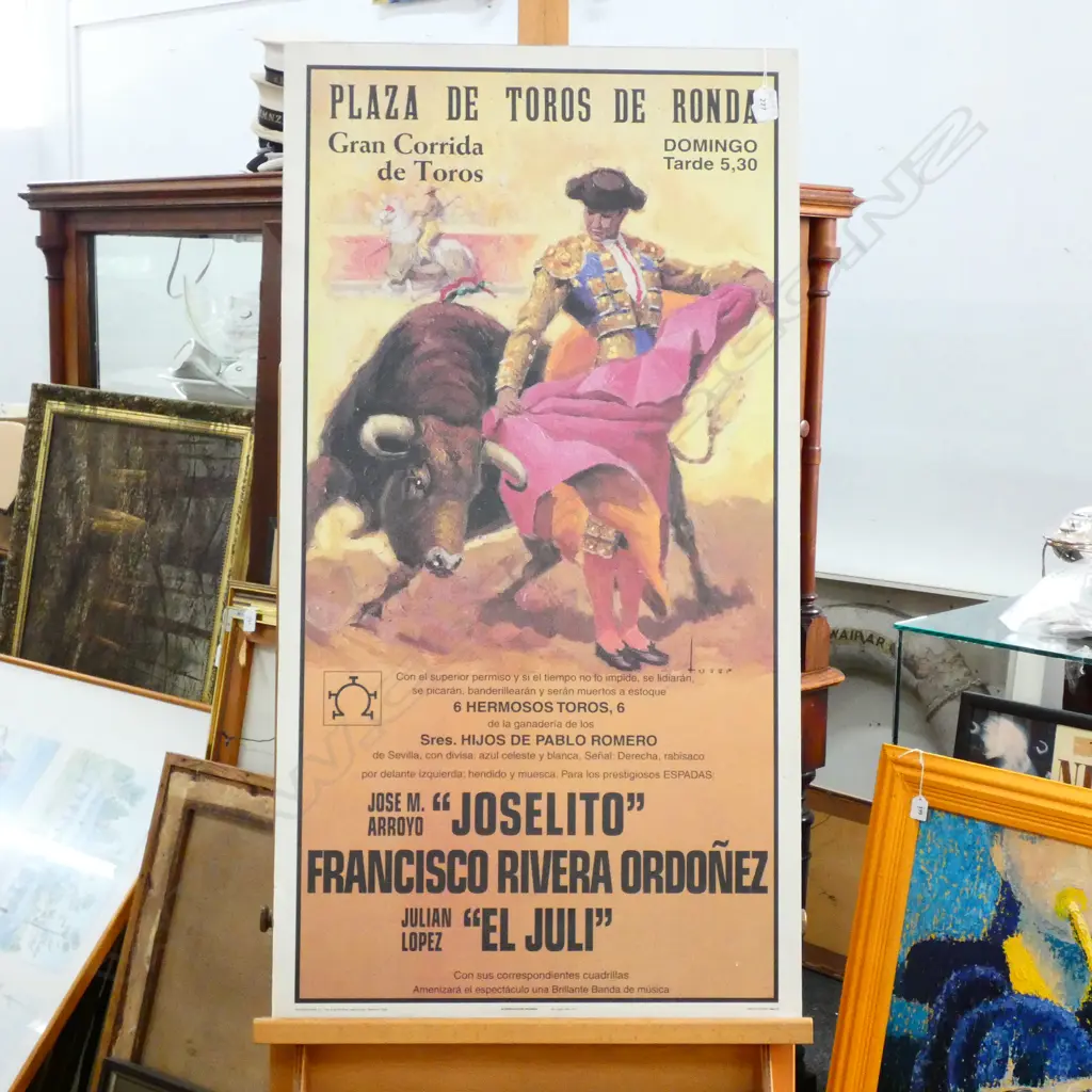 BULLFIGHTER PRINT 1015 X 540MM Image 1++