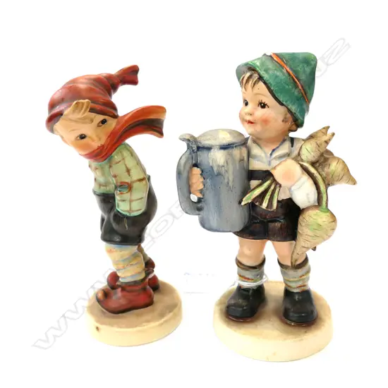 PR HUMMEL FIGURINES - #5867 & 5859 - H. 135MM, SOME FAULTS