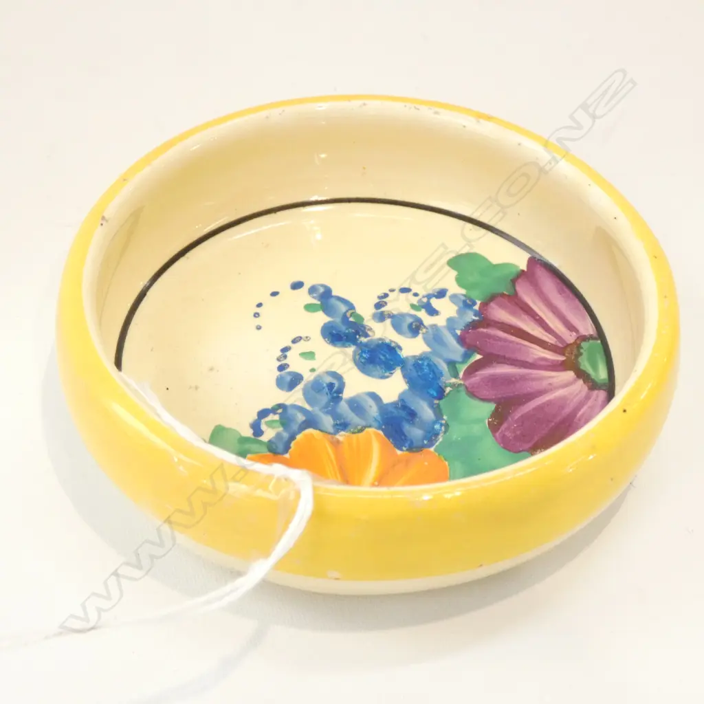 CLARICE CLIFF GAYDAY H/PAINTED DISH C 1931 D 90 MM Image 1++