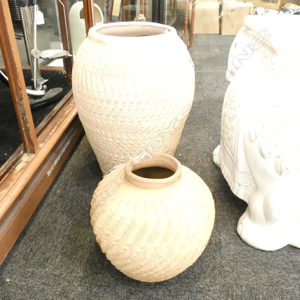 2 TERRACOTTA POTS H. 400MM Image 1++