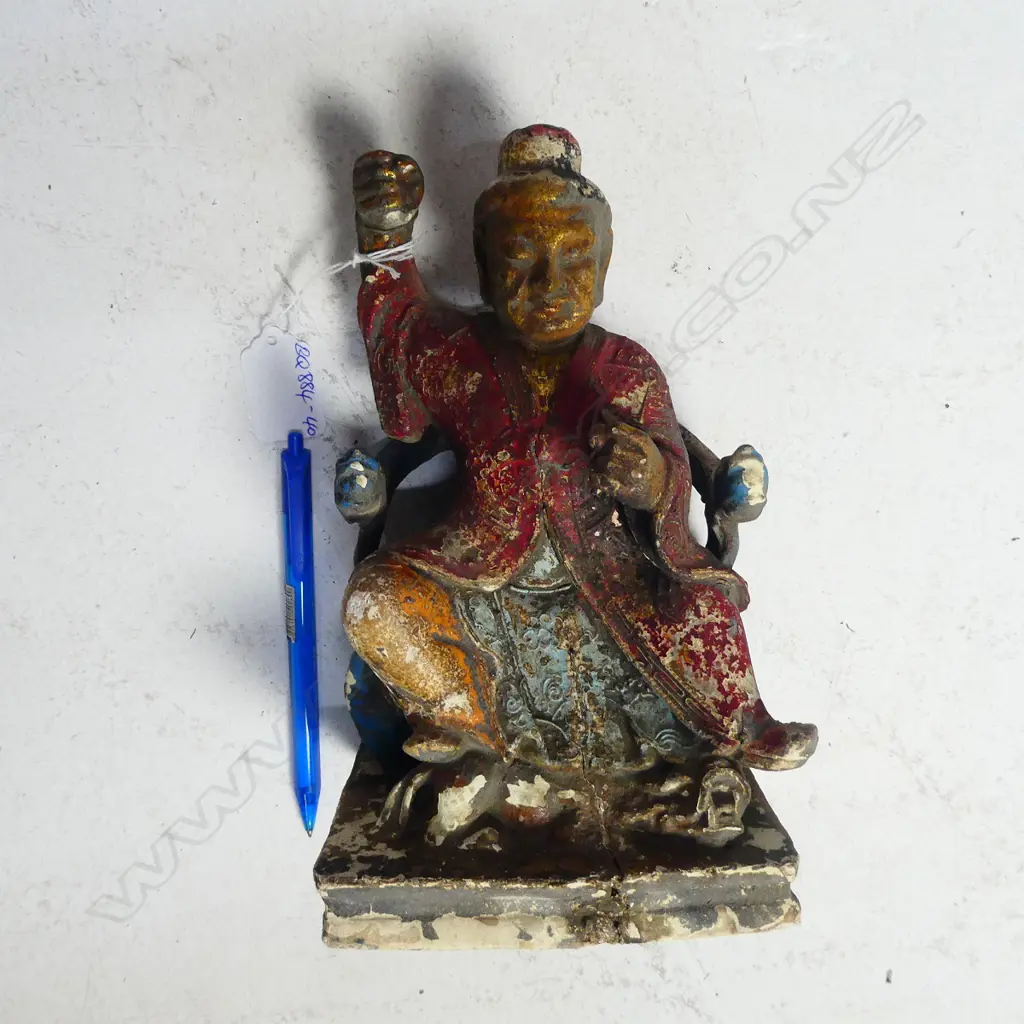 SMALL OLD WOODEN STATUE Image 1++