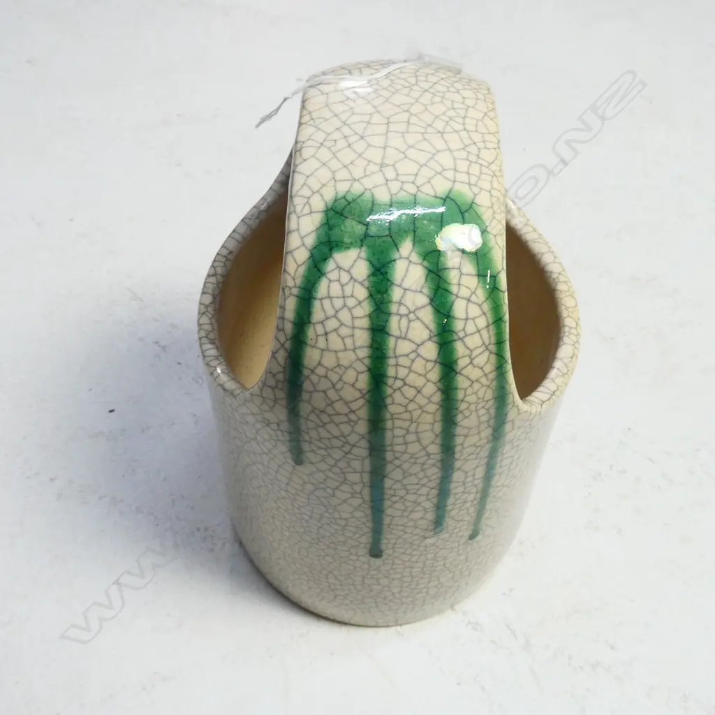VINTAGE TE-ABURI CRACKLE GLAZE HIBACHI/ HAND WARMER. Image 1++
