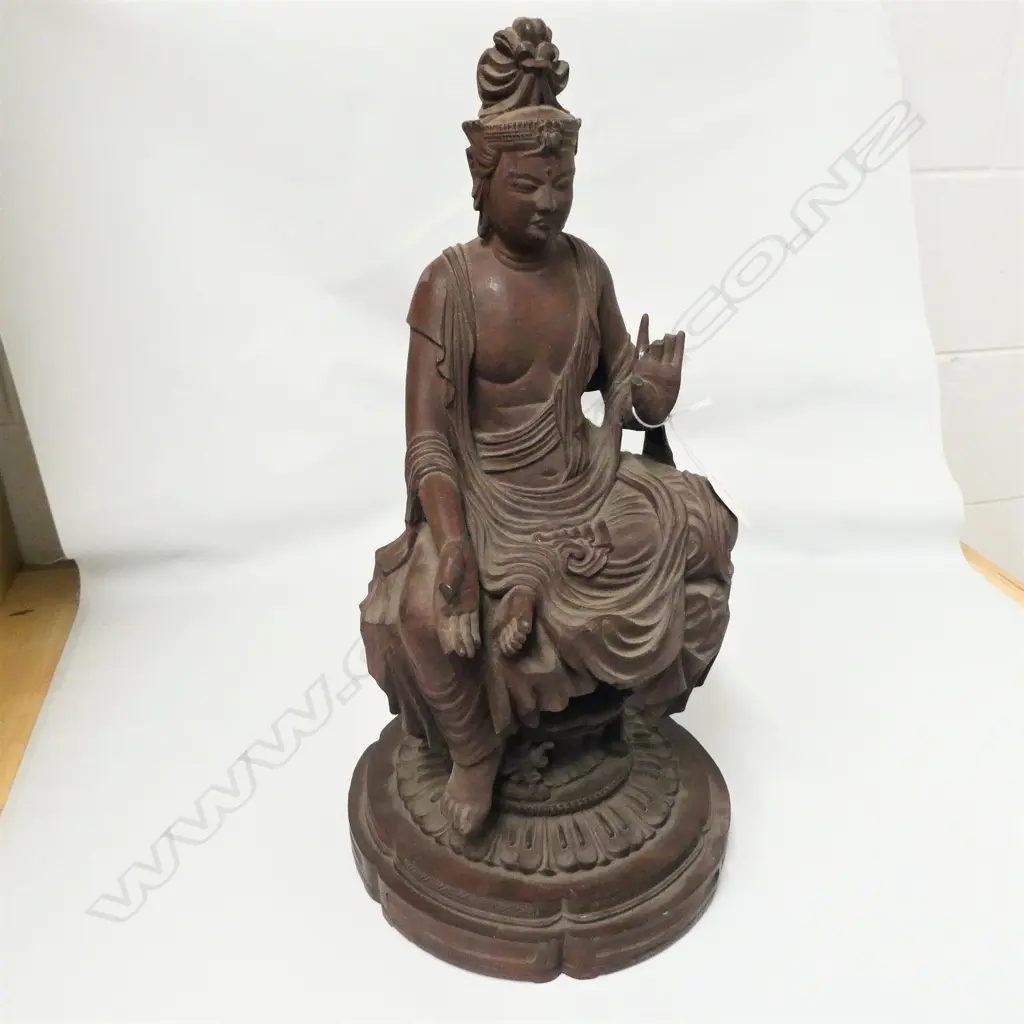 ORIENTAL RESIN STATUE SOME FAULTS H.470mm Image 1++