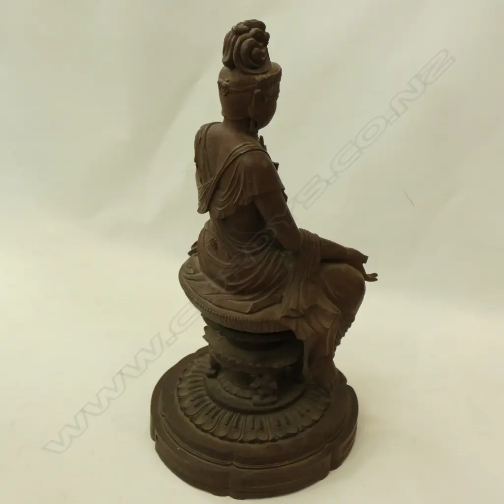 ORIENTAL RESIN STATUE SOME FAULTS H.470mm Image 1++