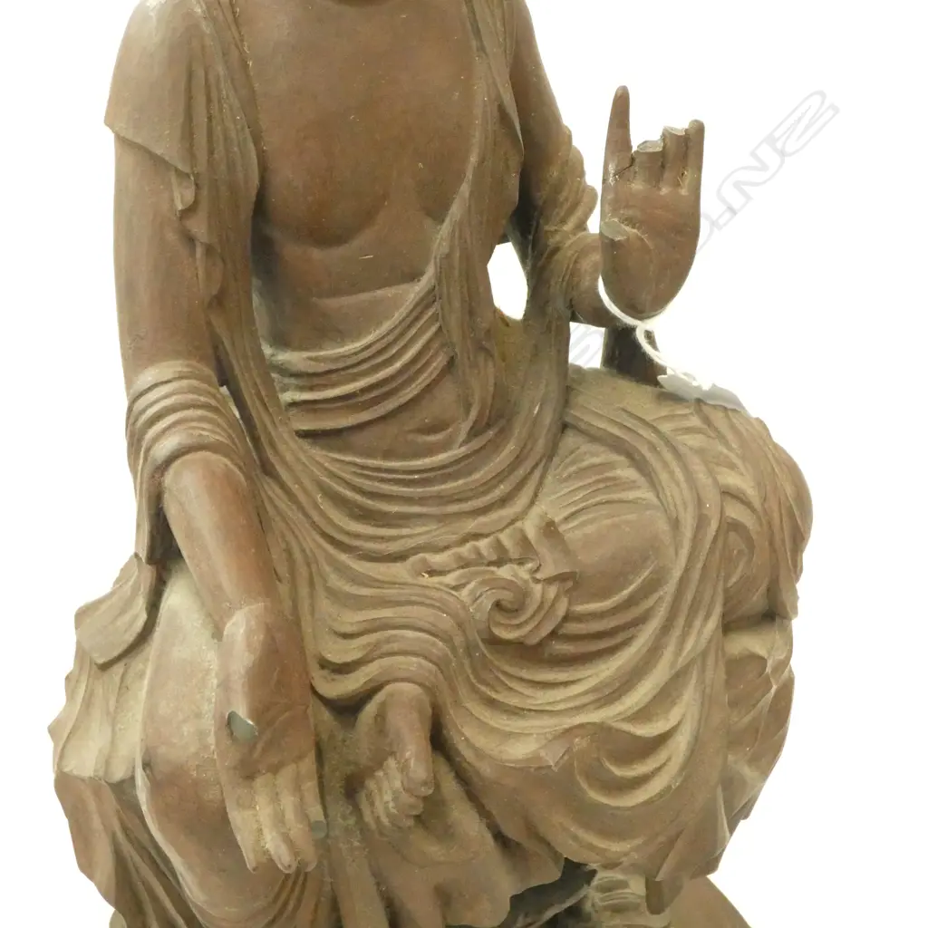 ORIENTAL RESIN STATUE SOME FAULTS H.470mm Image 1++