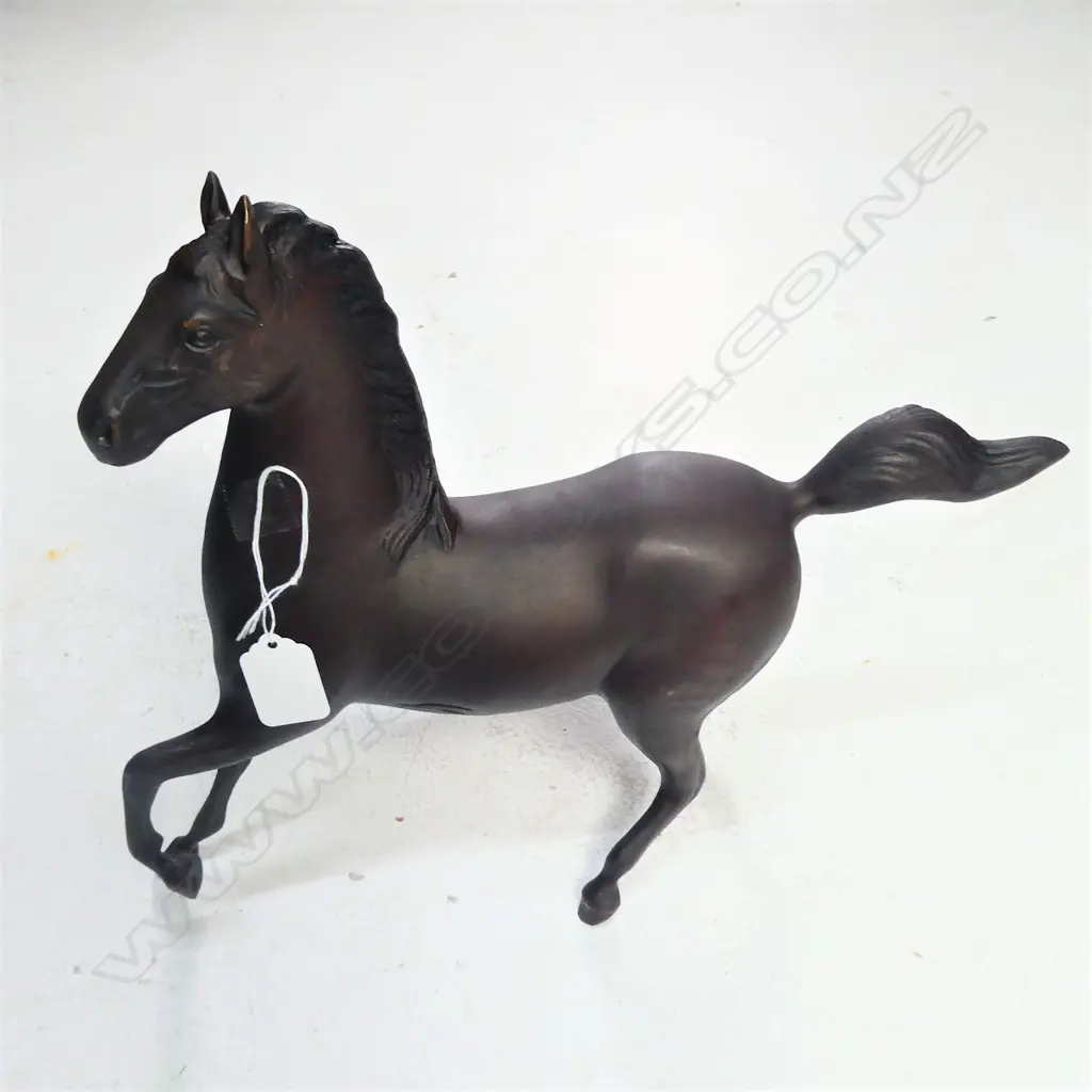 1930'S BRONZE HORSE SCULPTURE L.370mm H.290mm Image 1++