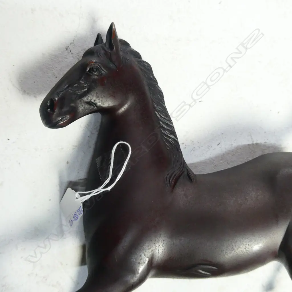 1930'S BRONZE HORSE SCULPTURE L.370mm H.290mm Image 1++