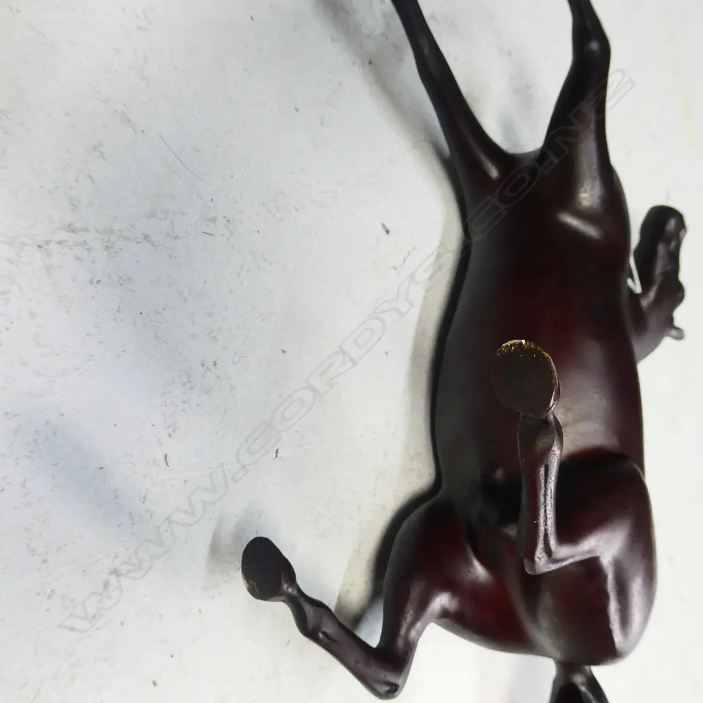 1930'S BRONZE HORSE SCULPTURE L.370mm H.290mm Image 1++